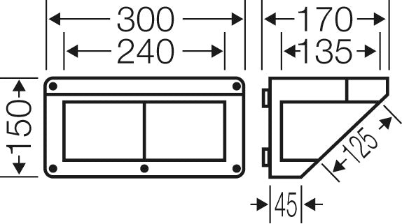 Hensel MI CB 10 Aansluitdoos IP65 300mm - Mi CB 10