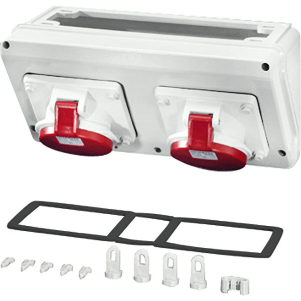Hensel MI CB 13 IP44 aansluitdoos 2x32A 5P 400V 300mm - Mi CB 13