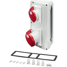 Hensel Mi CB 15 Aansluitdoos IP44 1x32A 1x63A 5P 400V 6H CEE - Mi CB 15