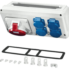 Hensel MI CB 17 Connection Box 1x32A 5P 400V 4x16A 2P IP44 - Mi CB 17