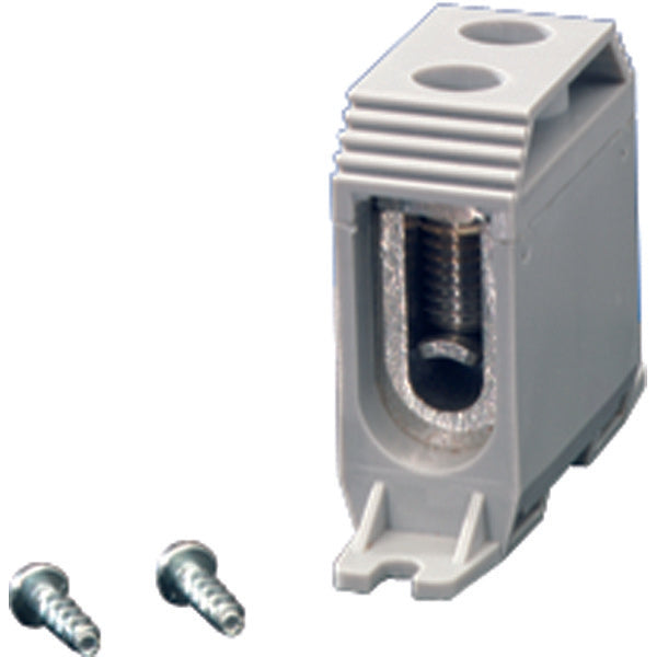 Hensel MI Aansluitklem DIN-rail 16-50mm 1-polig Grijs - Mi NK 1