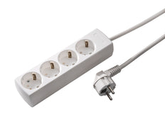 Martin Kaiser 4-voudige contactdoos 45 graden aardcontactkabel 1,5m - 1048ZL/15W/KWS