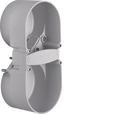 Hager Berker Integro 2-Gang Contact Protection Box Grey - 9191501