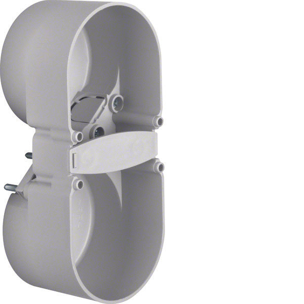 Hager Berker Integro 2-Gang Contact Protection Box Grey - 9191502