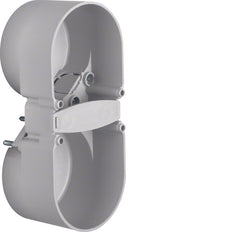 Hager Berker Integro 2-Gang Contact Protection Box Grey - 9191502