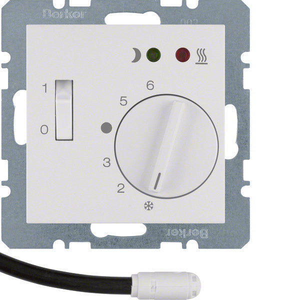 Hager Berker vloerthermostaat met maakcontactschakelaar - 20341909