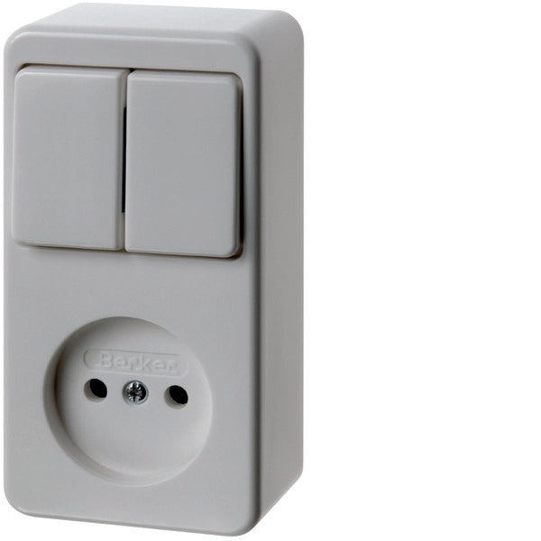 Hager Berker Combinatieschakelaar Contactdoos Zonder Massacontact Serie - 61673549