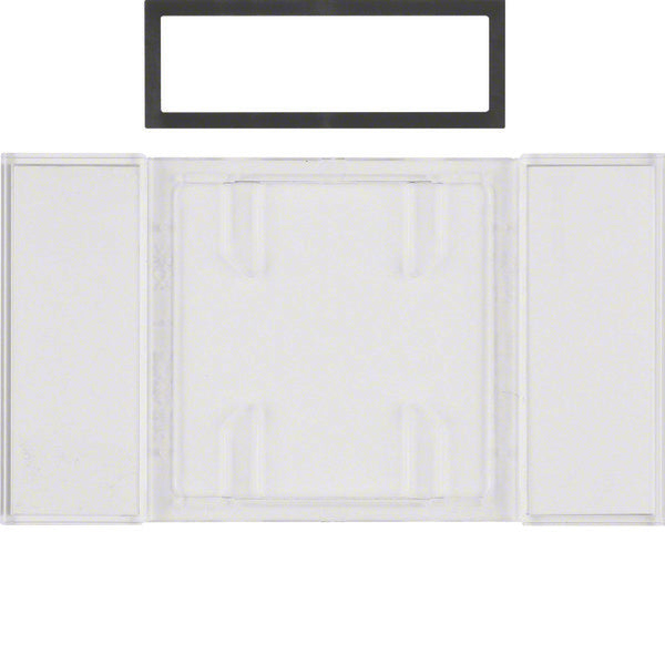 Hager Berker B.IQ Touch Sensor Tekstveld Helder Transparant 1-2-3 Gang - 75900080