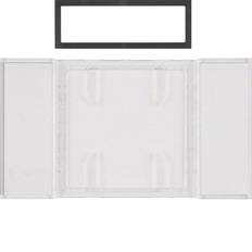 Hager Berker B.IQ Touch Sensor Tekstveld Helder Transparant 1-2-3 Gang - 75900080