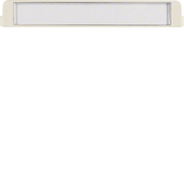 Hager Berker Tekstveld Voor Tussenring Wit Glanzend - 19050002 [2 stuks]