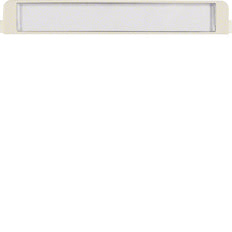 Hager Berker Tekstveld Voor Tussenring Wit Glanzend - 19050002 [2 stuks]