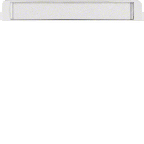 Berker Text Field For Central Plate System Polar White - 19050069 [2 pieces]