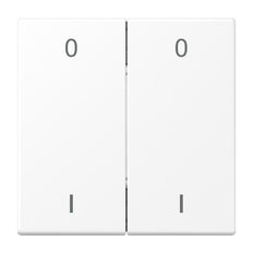 Jung EnOcean 4-kanaals schakelaar LS990 mat wit symbolen 0 I - ENOLS995-01WWM