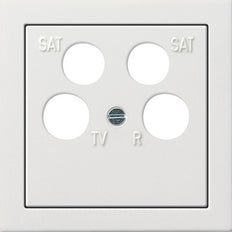 Gira F100 Pure White 4-Weg Afdekplaat - 0259112