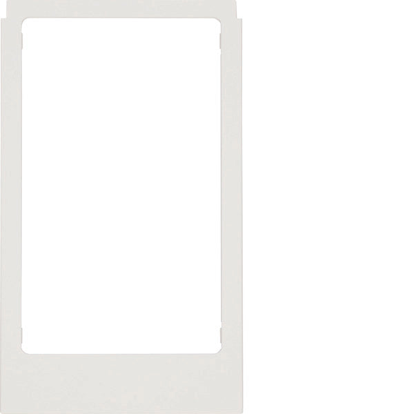 Groot schuin frame polair wit glanzend kunststof ontwerp - WD2221