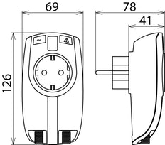 DEHN Beschermer 230 TV Overspanningsbeveiliging Met Gecombineerde Adapter - 909300