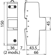 DEHNbloc Maxi bliksemafleider type 1 DBM 1 440 V AC - 961140