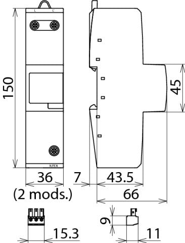 DEHN bliksemafleider type 1 Maxi 440V AC - 961145
