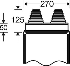 Hensel Enystar Bevestigingsflens Maat 2 2x30-72mm Diameter - FP FG 273
