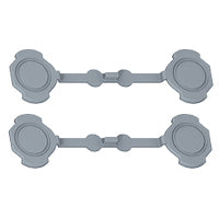 Legrand Plexo IP55 4 Mounting Cover For Screw Holes - 069598 [10 Pieces]