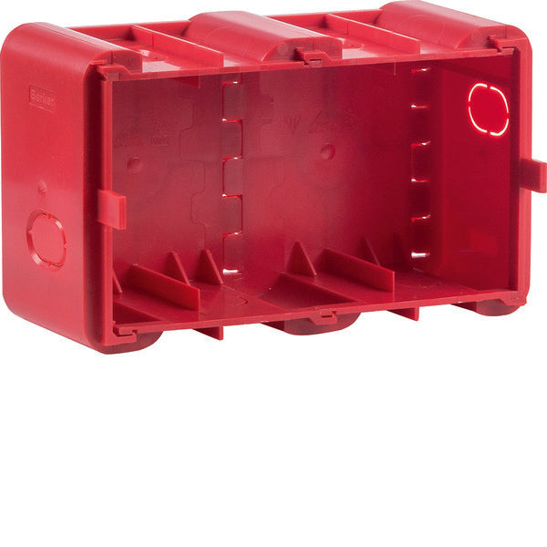 Hager Berker 2-pans inbouwdoos voor inbouwmontage rood - 18720020