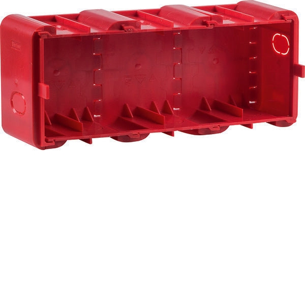 Hager Berker 3-pans inbouwdoos voor inbouwmontage rood - 18720030