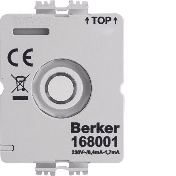 Hager Berker LED Module 230V Voor Draaischakelaar Zonder N-geleider - 168001