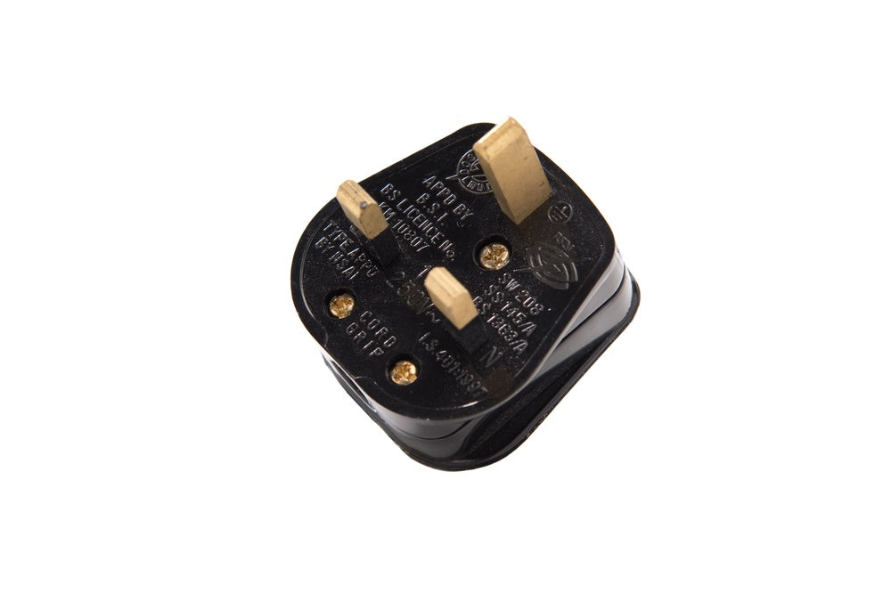 Martin Kaiser UK Plug 13Amp Type G With Fuse Black - 523/SW/APP [40 Pieces]