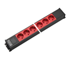 Martin Kaiser 6-Way Power Outlet Strip Without Switch AC166 - 1154/6-2/SW-RT [10 Pieces]