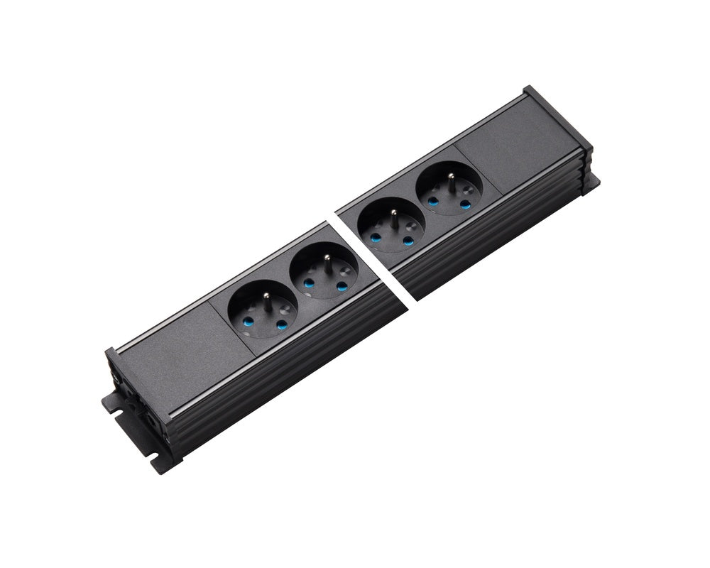 Martin Kaiser 3-Way Power Outlet Strip With Earthing Pin And Shutter - 1254/3-2/SW [10 Pieces]
