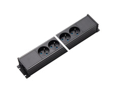 Martin Kaiser 4-Way Power Outlet Strip With Earthing Pin Shutter Input Output - 1254/4-2/SW [10 Pieces]