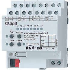 Jung KNX Fan Coil Actor 2V - FCA2REGHE
