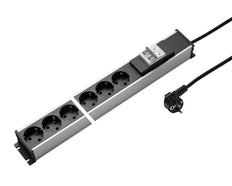 Martin Kaiser 6-weg aluminium stekkerdoos met 10A stroomonderbreker 3M kabel - 1336ZL6SW3 [10 Stuks]