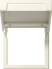 Gira Systeem 55 Montageplaat Met Klapdeksel Crème Wit - 265801