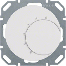 Hager Berker thermostaat met omschakelcontact wit R1 R3 - 20262089