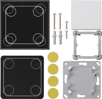 Gira EnOcean wandzender montageset 1G systeem 55 zuiver wit - 823103