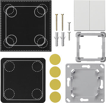 Gira EnOcean montageset 2-weg wandzendersysteem 55 wit - 823203