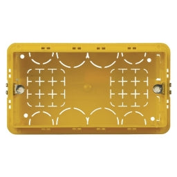 Bticino 4 Module Vierkante Gele Inbouwdoos 130x71x52mm - BT504E [5 Stuks]