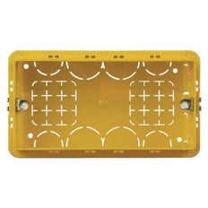 Bticino 4 Module Vierkante Gele Inbouwdoos 130x71x52mm - BT504E [5 Stuks]