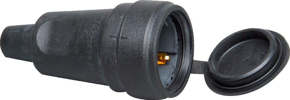Kopp Full Rubber Contrast Plug With Lid Black - 181016003 [10 Pieces]