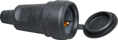 Kopp Full Rubber Contrast Plug With Lid Black - 181016003 [10 Pieces]