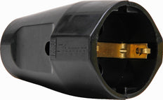 Kopp Plastic Coupling Black Contrasting Plug RA - 182105009 [10 Pieces]