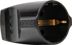 Kopp Contrast Plug 3x1.5 16/250V Black Plastic - 183205003 [5 Pieces]