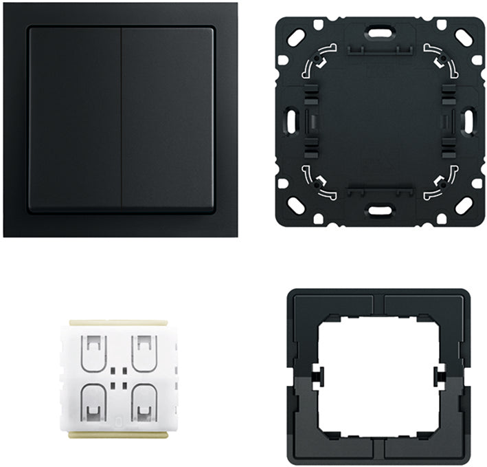 ABB Busch-Jaeger 6716 UJ-885 Future FoH Schakelaarset Mat Zwart - 2CKA006710A0016