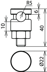 Dehn KS V4A klemschroefverbinding voor rd 6-10mm - 301089