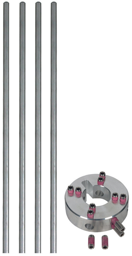 Dehn bevestigingsset voor zijdelingse luchtaansluitstangen Al D10mm L - 819183