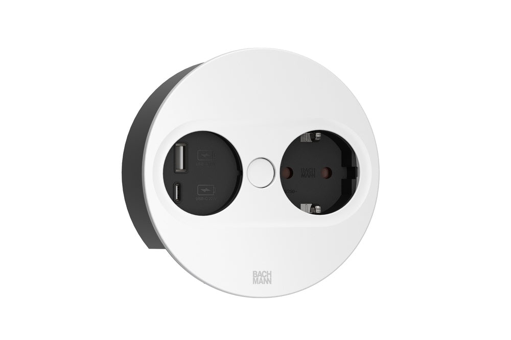 Bach Twist2 230V Met USB-Ronde Witte Lader 2m - 946.204