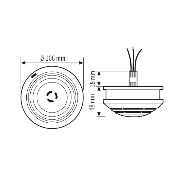 ESYLUX Wireless Smoke Alarm Protector K 9 V RF Set - ER10019500