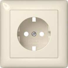 Gira Schuko Afdekkap Systeem 55 Creme Wit - 492901 [2 stuks]
