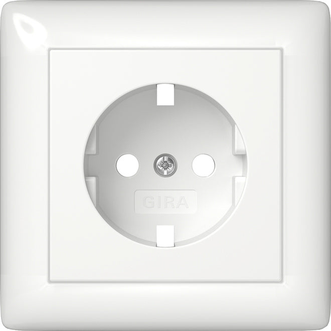 Gira Systeem 55 Schuko Afdekeenheid Puur Wit - 492903 [2 stuks]